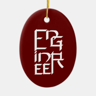 Engineer Character Ceramic Ornament