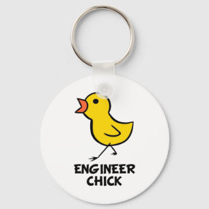 Engineer Chick Keychain