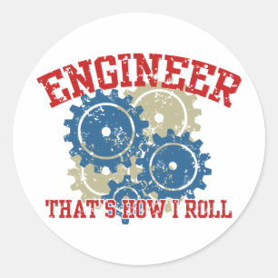 Engineer Classic Round Sticker