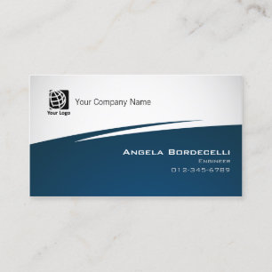 Engineer Computer Technical Professional Zig Zag Business Card