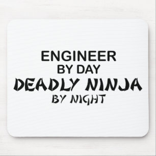 Engineer Deadly Ninja by Night Mouse Pad