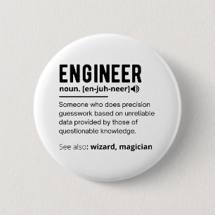 Engineer Definition Engineering Gift 2 Inch Round Button