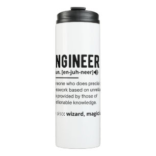 Engineer Definition Engineering Gift Thermal Tumbler