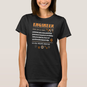 Engineer Definition Engineering Nerdy Science Gee T-Shirt