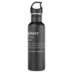 Engineer Definition Funny Engineering Mechanical C 710 Ml Water Bottle