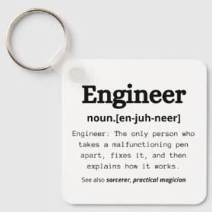 Engineer Definition Keychain: Carry the Essence of Keychain