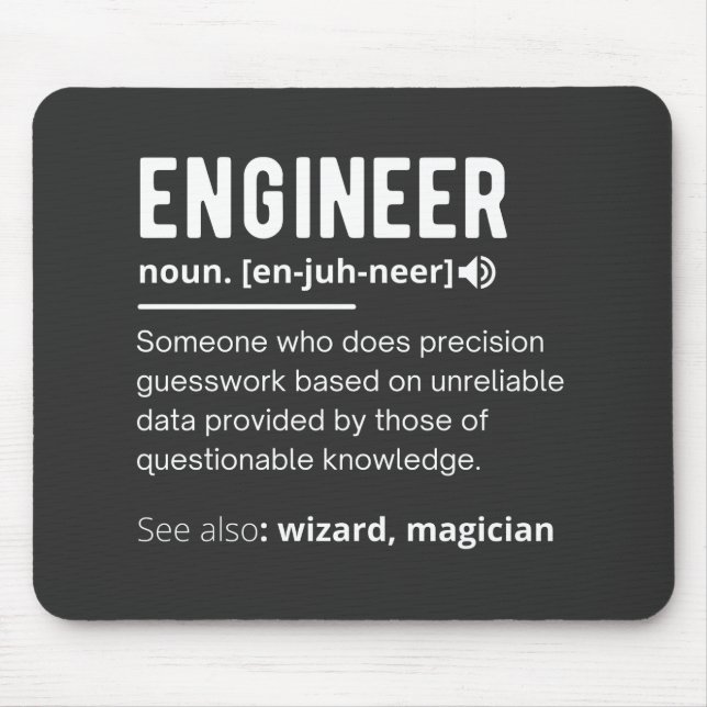 ENGINEER DEFINITION MOUSE PAD (Front)