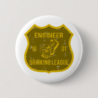 Engineer Drinking League 2 Inch Round Button