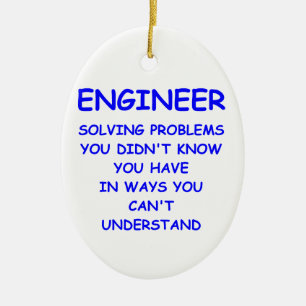 engineer engineering ceramic ornament