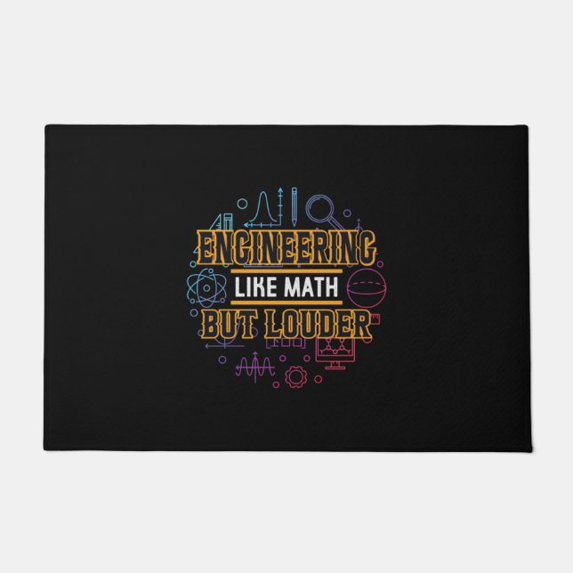 Engineer Engineering Like Math Doormat (Front)