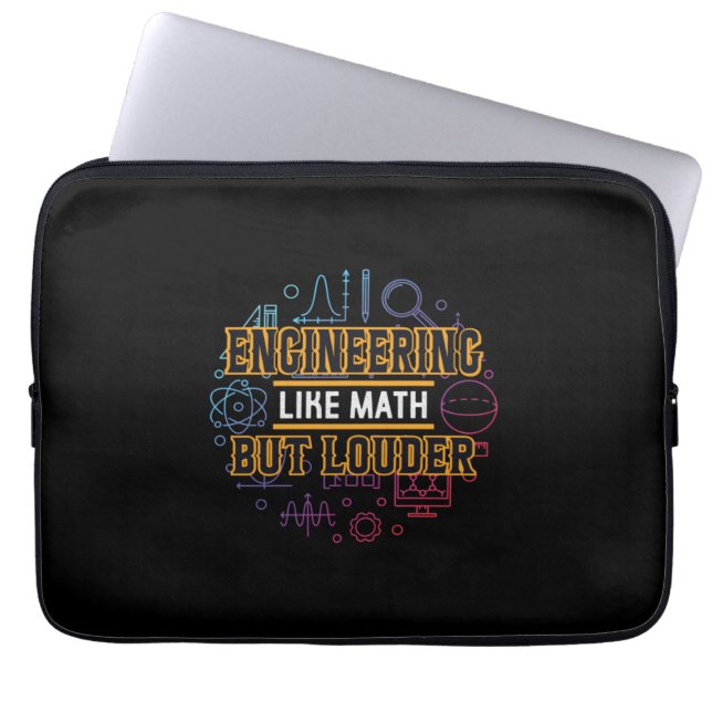 Engineer Engineering Like Math Laptop Sleeve (Front)