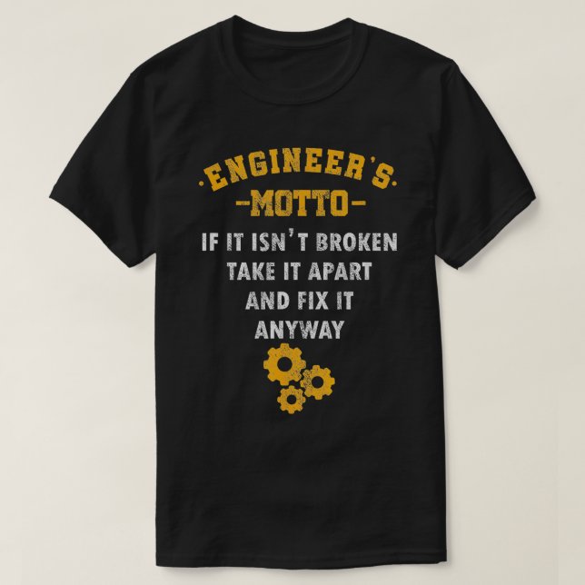 Engineer Engineering Mechanical Profession Electri T-Shirt (Design Front)