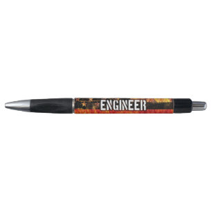 Engineer Firefighter Flag Pen