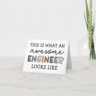 Engineer Funny Awesome Engineer   Engineering Note Card