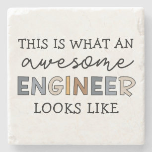 Engineer Funny Awesome Engineer   Engineering Stone Coaster