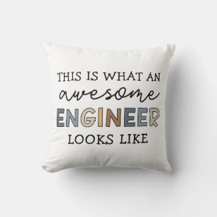 Engineer Funny Awesome Engineer   Engineering Throw Pillow
