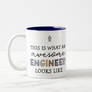 Engineer Funny Awesome Engineer   Engineering Two-Tone Coffee Mug