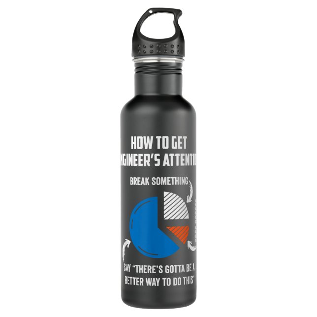 Engineer Funny Gift for Electrical,Mechanical,Civi 710 Ml Water Bottle (Front)