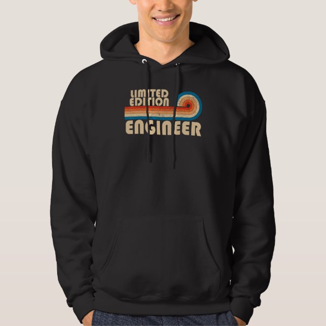 ENGINEER Funny Job Title Profession Birthday Worke Hoodie (Front)