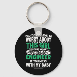 Engineer Girl Engineer Keychain