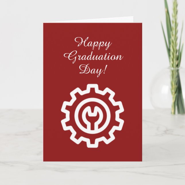 Engineer Happy Graduation Day Card (Front)