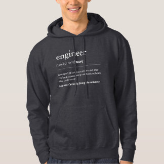 Engineer Humour Nerdy Definition Funny Engineering Hoodie