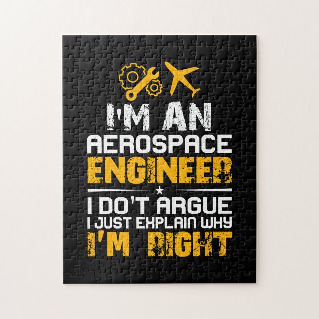 Engineer I Am A Aerospace Engineer Jigsaw Puzzle (Vertical)