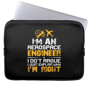 Engineer I Am A Aerospace Engineer Laptop Sleeve