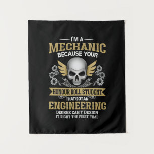 Engineer I Am A Mechanic Engineering Tapestry
