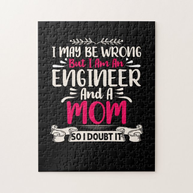 Engineer I Am An Engineer And A Mom Jigsaw Puzzle (Vertical)