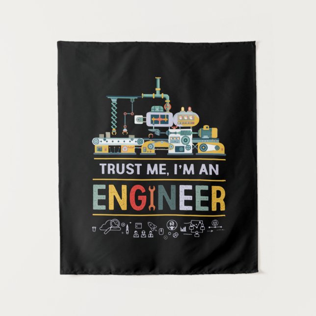 Engineer I Am An Engineer Tapestry (Front)