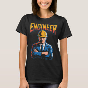 Engineer In Greek Letters Stem Nerd Humor  T-Shirt