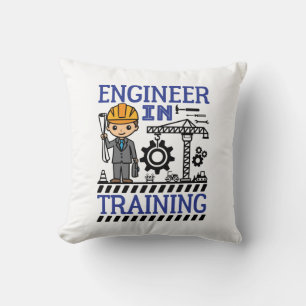 Engineer in Training Boys STEM Throw Pillow