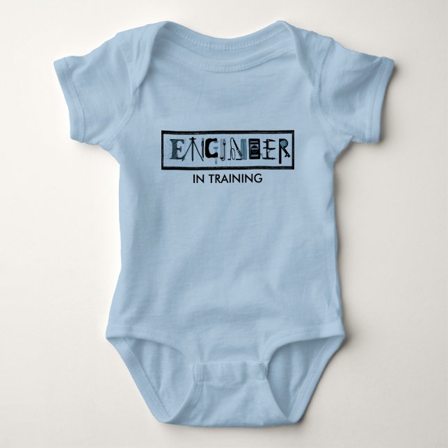 Engineer in Training one-sie Baby Bodysuit (Front)