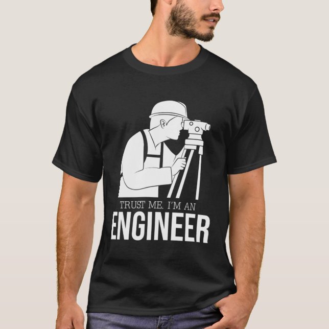 engineer joke    text  humour  engineer T-Shirt (Front)