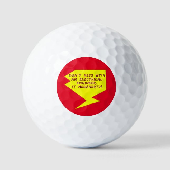 Engineer Lightning Bolt Golf Balls (Front)
