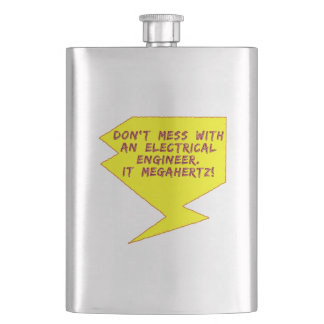 Engineer Lightning Bolt Hip Flask