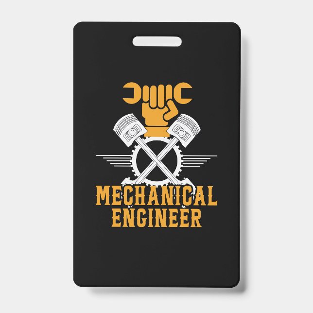 Engineer Mechanical Engineer Badge (Front)