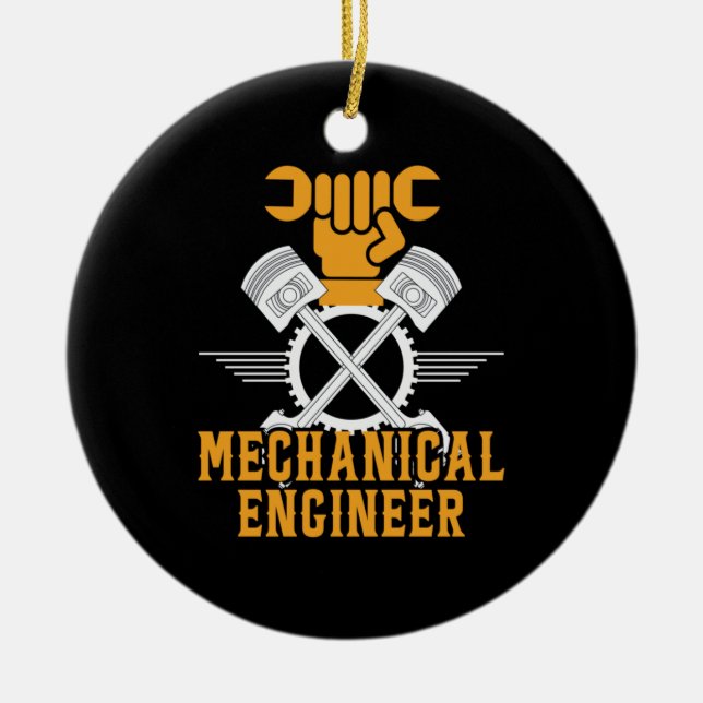Engineer Mechanical Engineer Ceramic Ornament (Front)