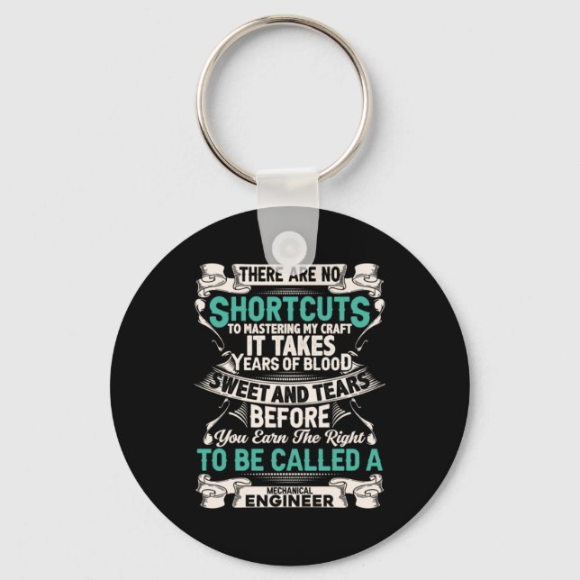 Engineer Mechanical Engineer Keychain (Front)