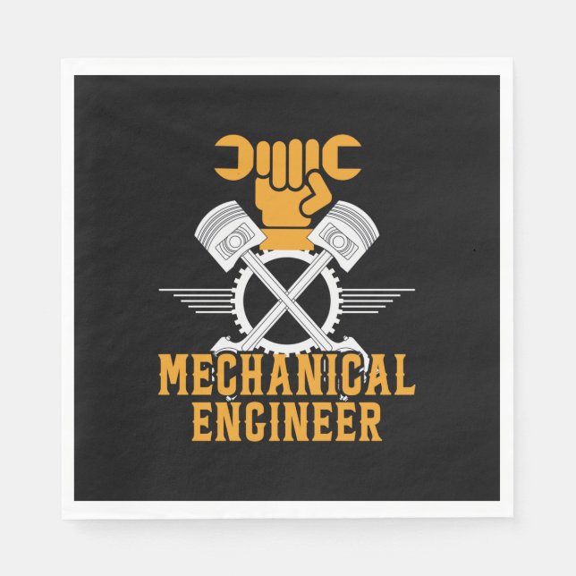 Engineer Mechanical Engineer Napkin (Front)