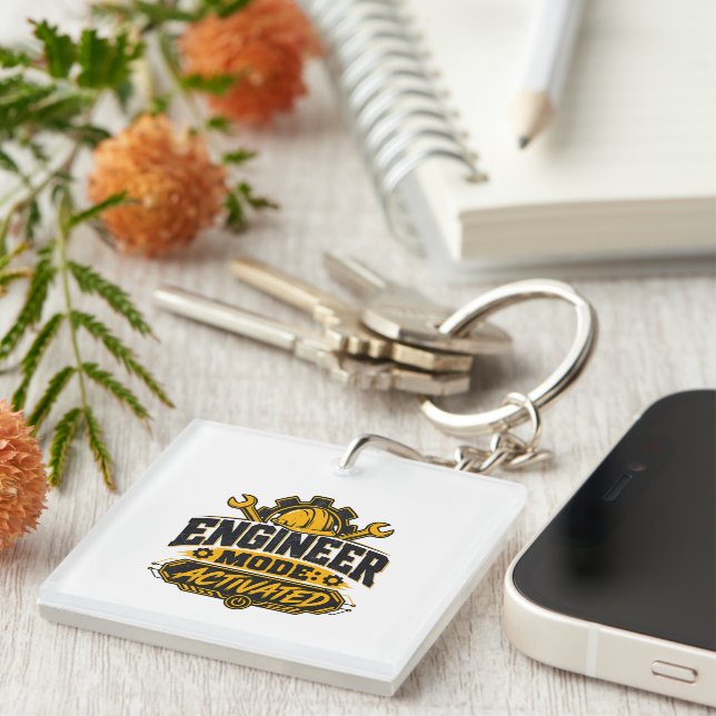 Engineer Mode Activated | Engineering Humour Keychain (Front Right)