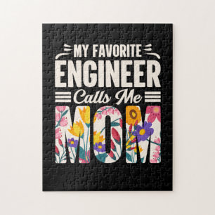 Engineer My Favourite Engineer Calls Me Mom Jigsaw Puzzle