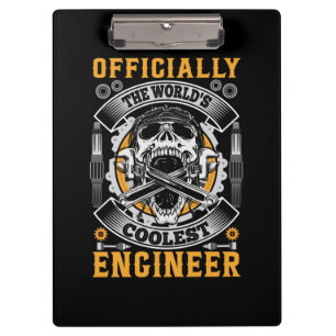 Engineer Officially The World Coolest Engineer Clipboard