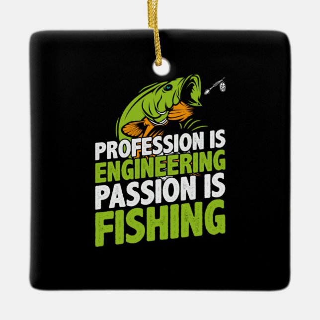 Engineer Profession Is Engineering Ceramic Ornament (Front)