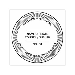 Engineer professional LLC seal Custom state Self-inking Stamp