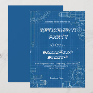 Engineer retirement party invitation