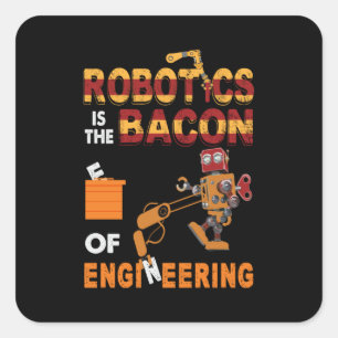 Engineer Robotics Of Engineering Square Sticker
