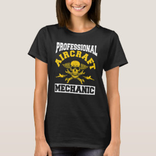Engineer Skull Technician   Aircraft Mechanic T-Shirt