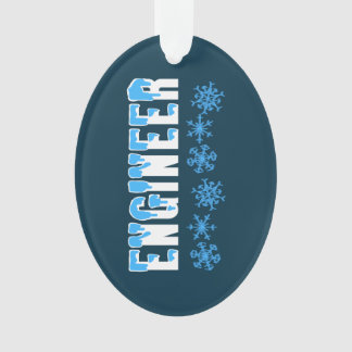 Engineer Snowflake Ornament